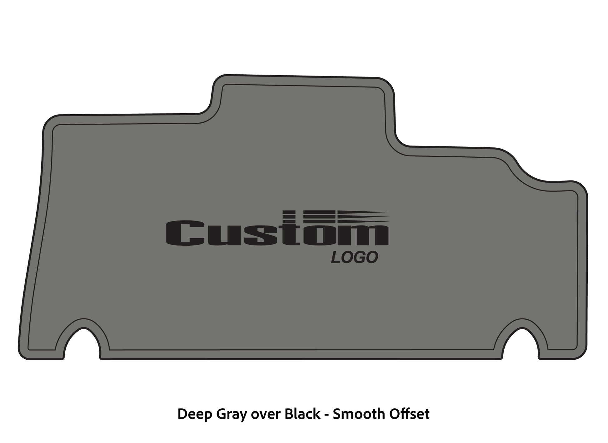 Dura-deck Triton 179TRX custom EVA foam bass boat flooring in deep gray over black smooth offset pattern