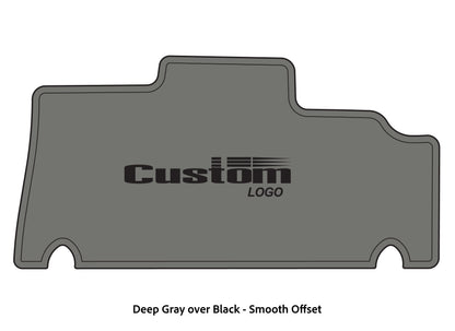 Dura-deck Triton 179TRX custom EVA foam bass boat flooring in deep gray over black smooth offset pattern