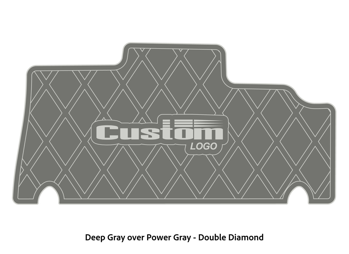 Dura-deck Triton 179TRX custom EVA foam bass boat flooring in deep gray over power gray double diamond pattern