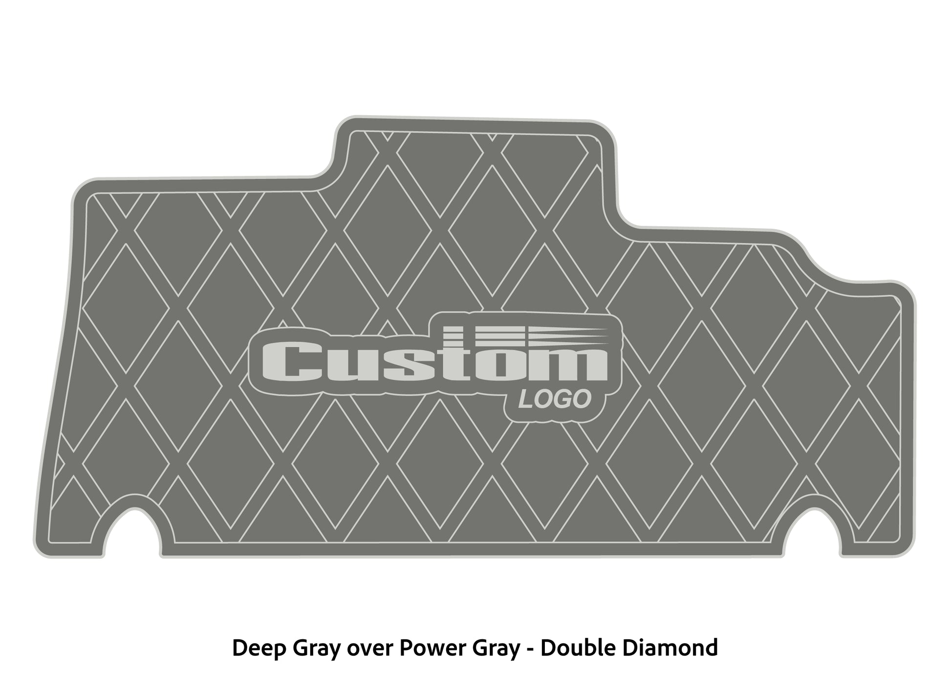 Dura-deck Triton 179TRX custom EVA foam bass boat flooring in deep gray over power gray double diamond pattern