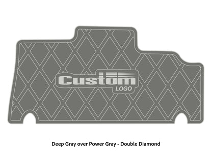 Dura-deck Triton 179TRX custom EVA foam bass boat flooring in deep gray over power gray double diamond pattern