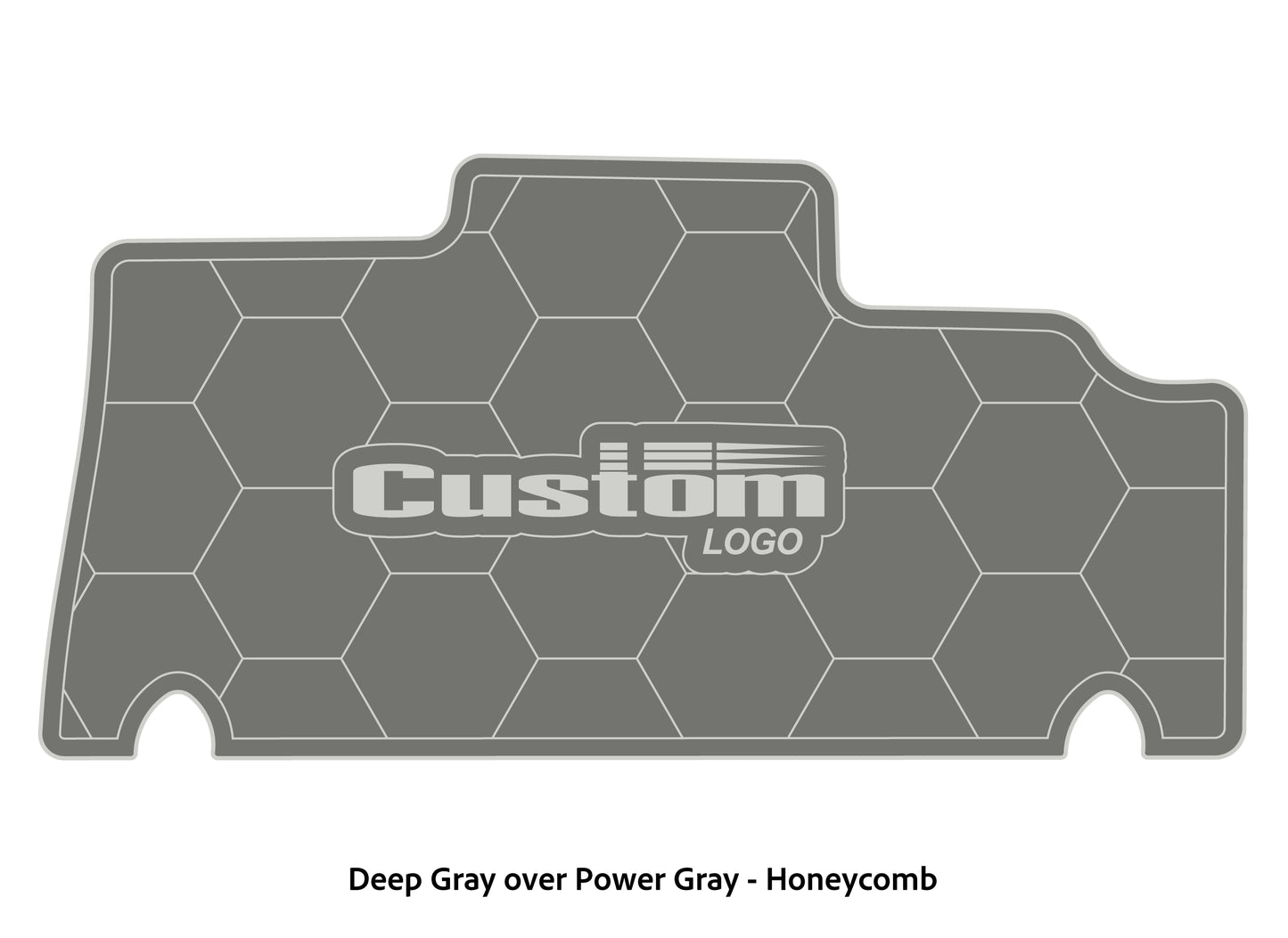 Dura-deck Triton 179TRX custom EVA foam bass boat flooring in deep gray over power gray honeycomb pattern
