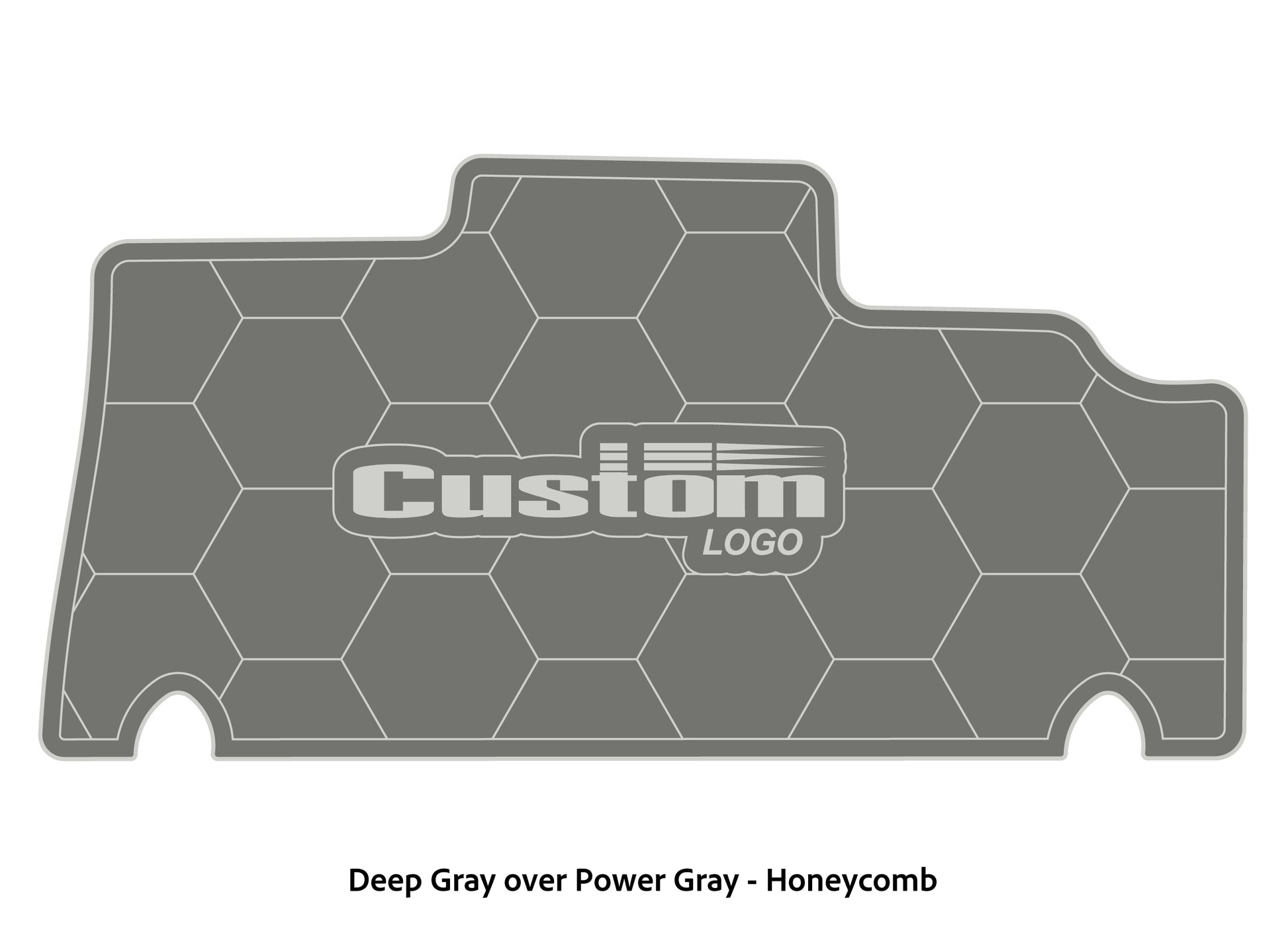 Dura-deck Triton 179TRX custom EVA foam bass boat flooring in deep gray over power gray honeycomb pattern