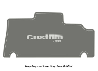 Dura-deck Triton 179TRX custom EVA foam bass boat flooring in deep gray over power gray smooth offset pattern