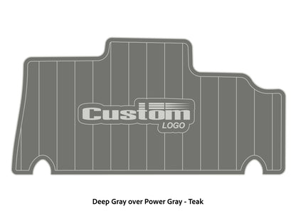 Dura-deck Triton 179TRX custom EVA foam bass boat flooring in deep gray over power gray teak pattern
