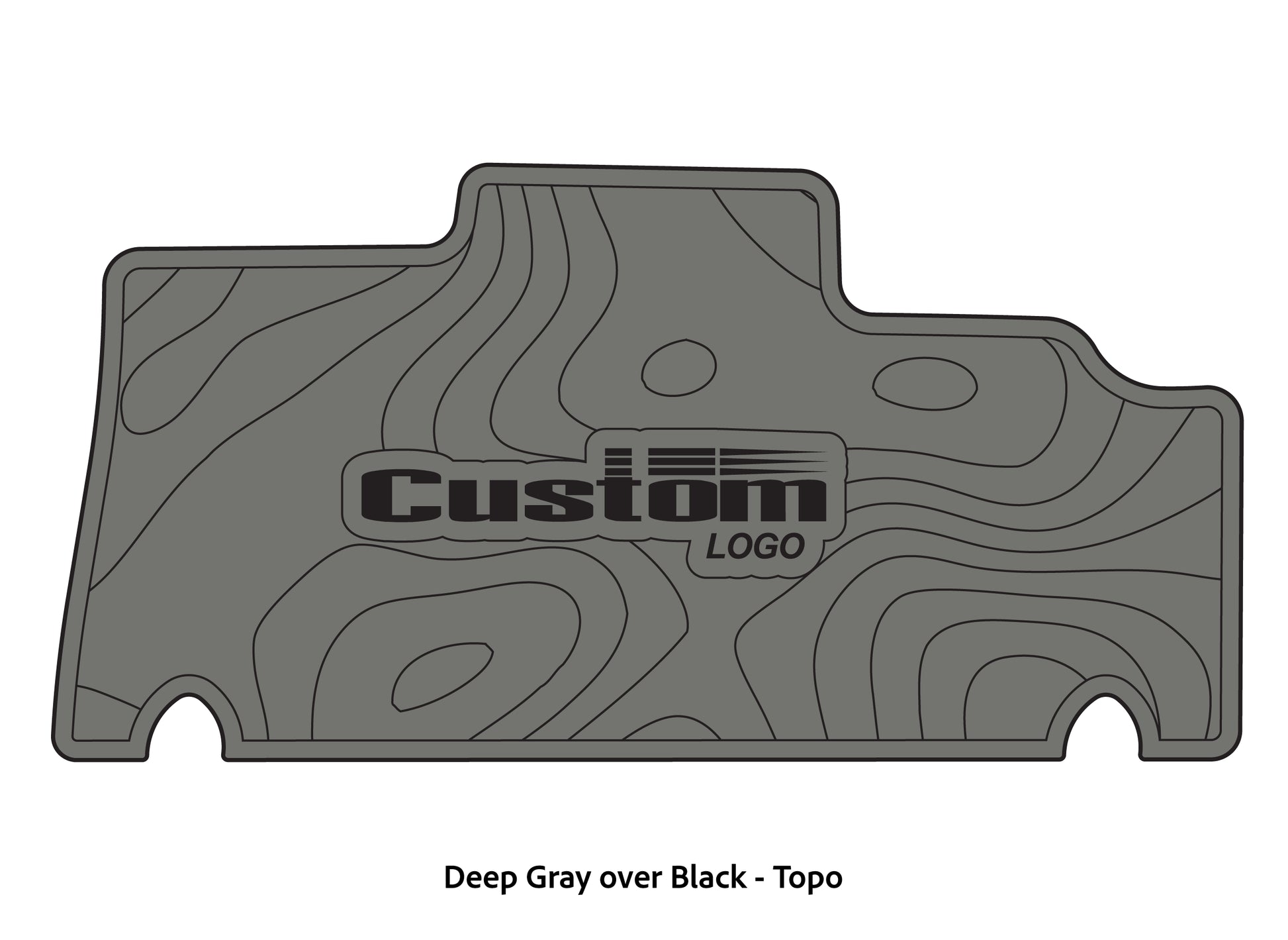 Dura-deck Triton 179TRX custom EVA foam bass boat flooring in deep gray over black topo pattern