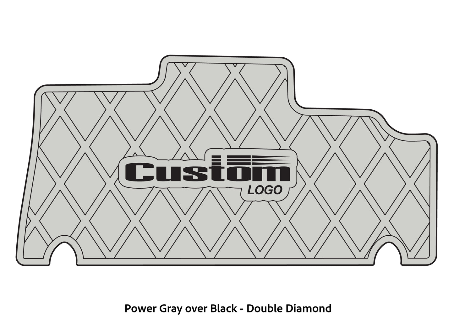 Dura-deck Triton 179trx custom EVA foam bass boat flooring in power gray over black double diamond pattern