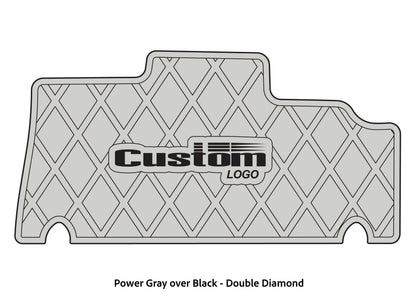 Dura-deck Triton 179trx custom EVA foam bass boat flooring in power gray over black double diamond pattern