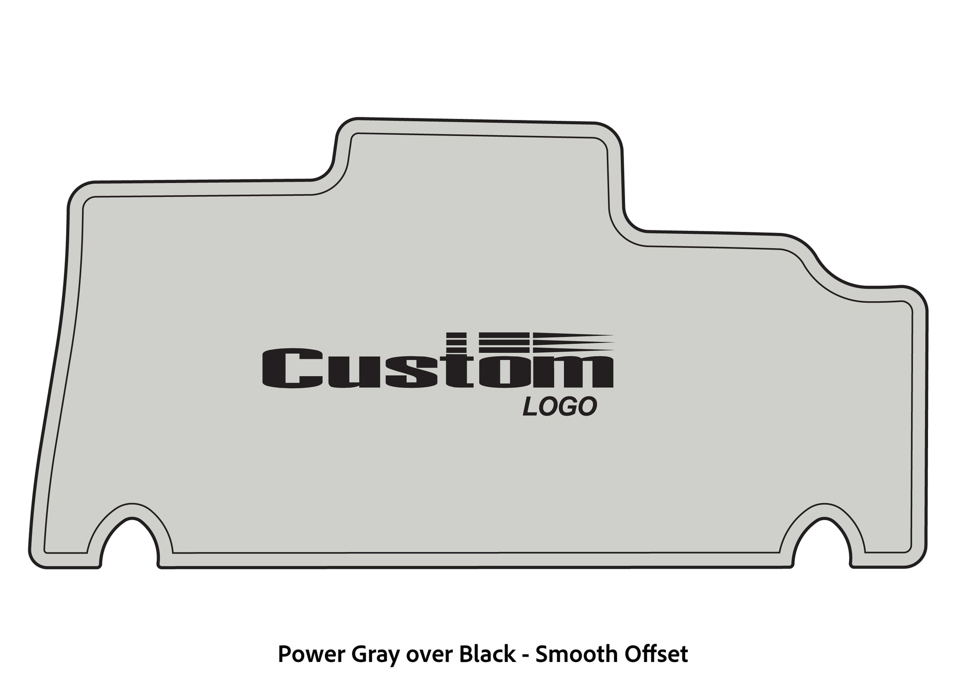 Dura-deck Triton 179trx custom EVA foam bass boat flooring in power gray over black smooth offset pattern