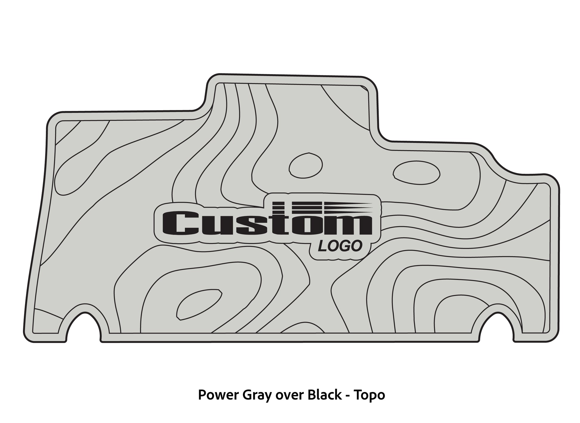Dura-deck Triton 179trx custom EVA foam bass boat flooring in power gray over black topo pattern