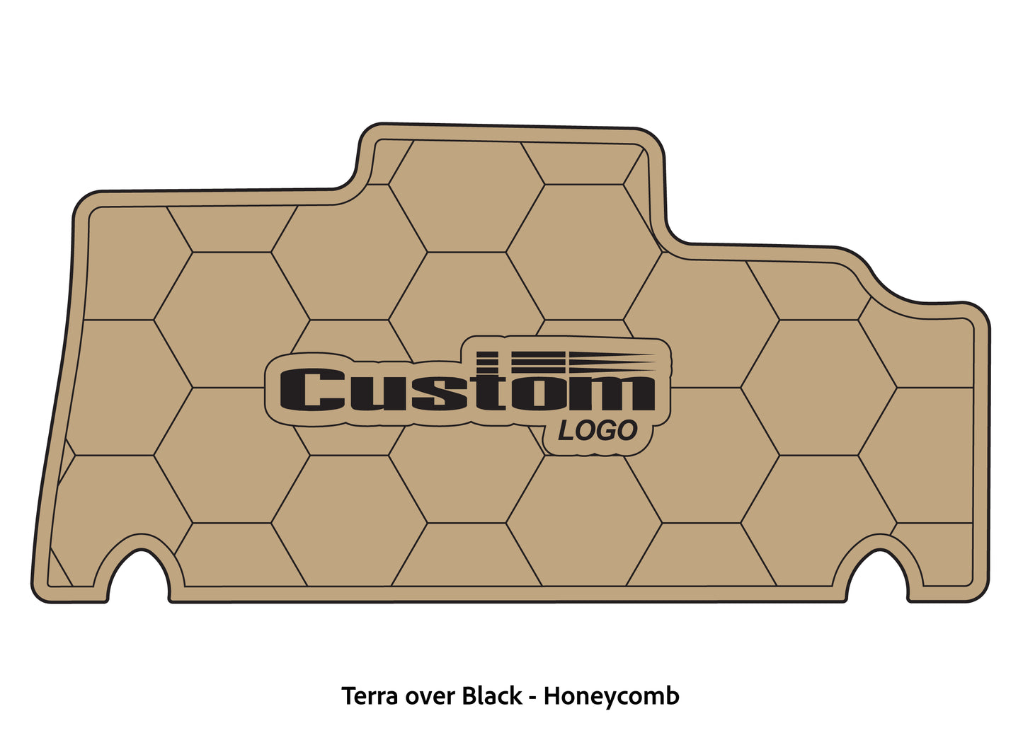Dura-deck Triton 179trx custom EVA foam bass boat flooring in terra over black honeycomb pattern