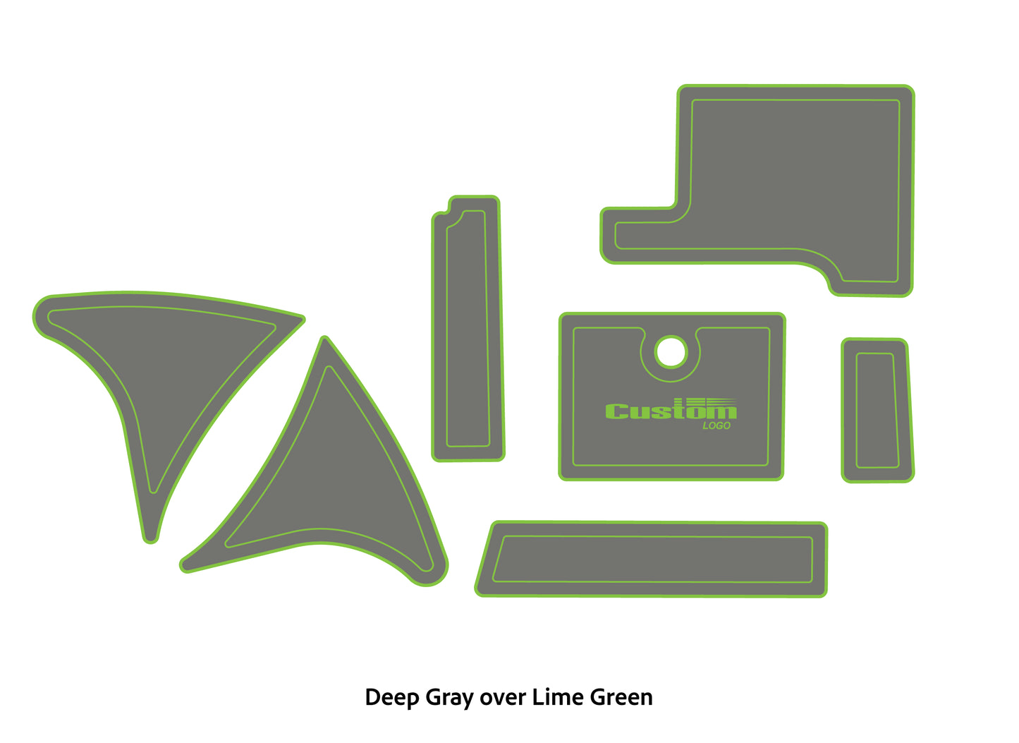 dura-deck-2016-triton-trx-20-eva-foam-accessory-pad-set-deep-gray-over-lime-green