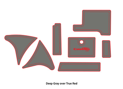 Dura-Deck Triton TR20 eva foam accessory set in deep gray over true red