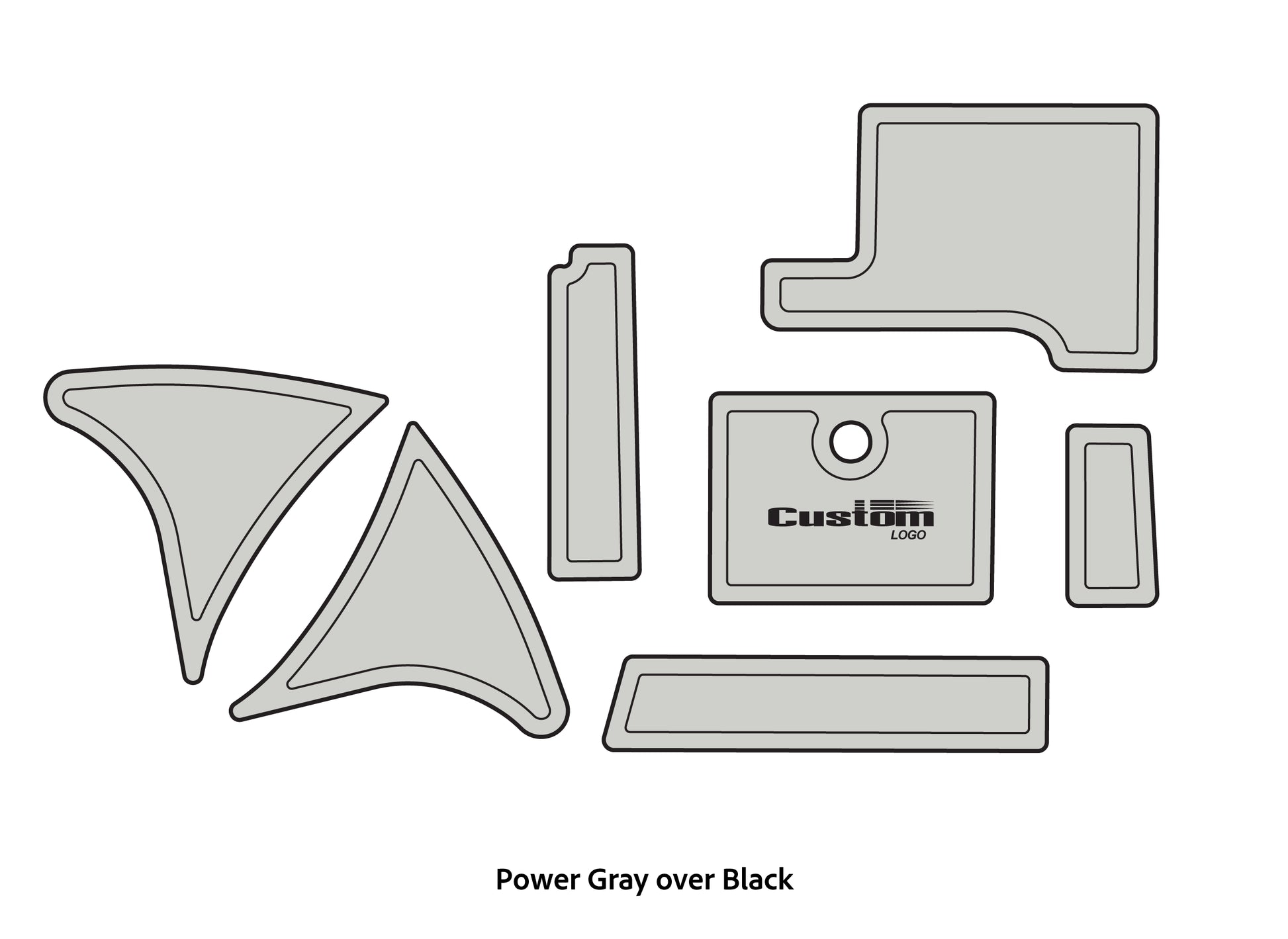 Dura-Deck Triton TR20 eva foam accessory set power gray over black