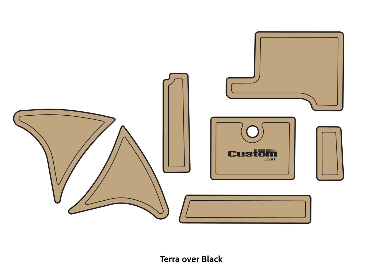Dura-Deck Triton TR20 eva foam accessory set terra over black