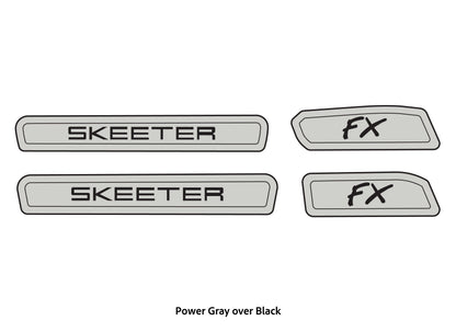 Dura-Deck Skeeter FX20 EVA foam trailer pad set in power gray over black