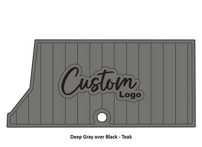 Dura-Deck Ranger RT178 custom EVA foam bass boat flooring in deep gray over black teak