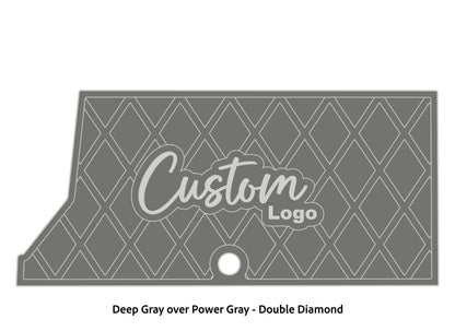 Dura-Deck Ranger RT178 custom eva foam bass boat flooring in deep gray over power gray double diamond pattern