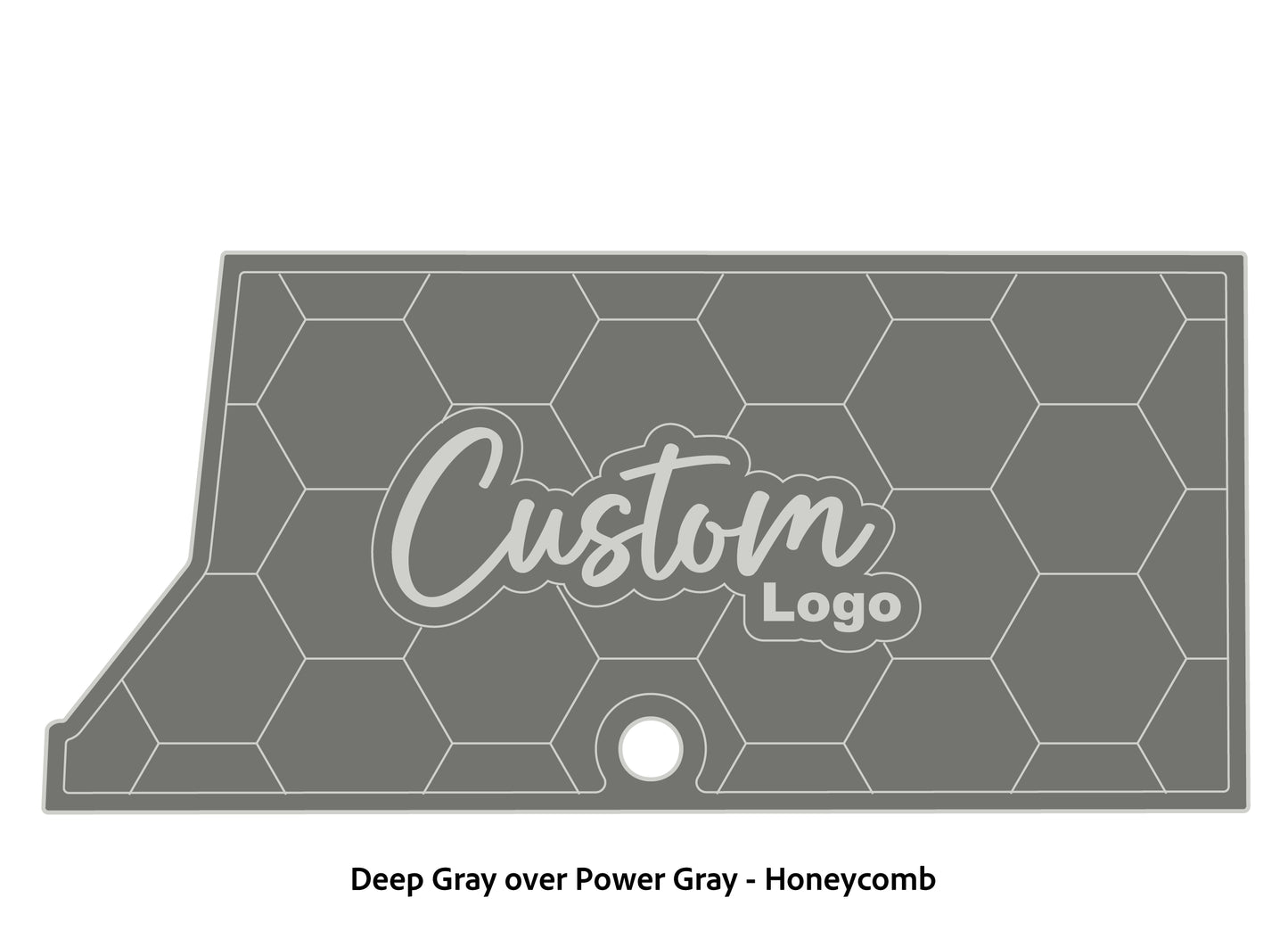 Dura-Deck Ranger RT178 custom eva foam bass boat flooring in deep gray over power gray honeycomb pattern