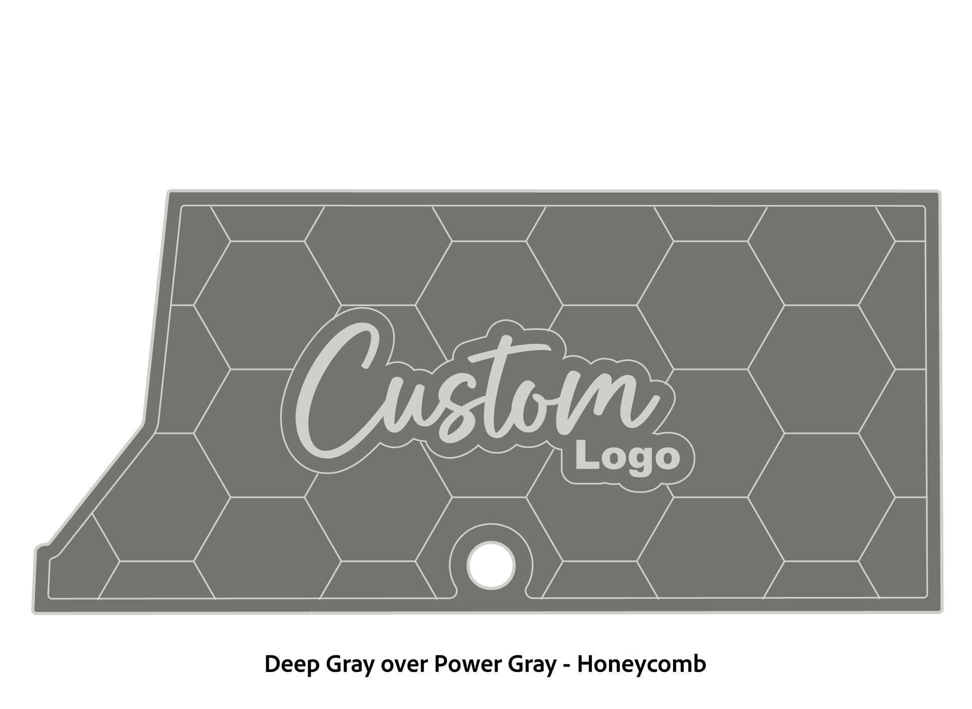 Dura-Deck Ranger RT178 custom eva foam bass boat flooring in deep gray over power gray honeycomb pattern