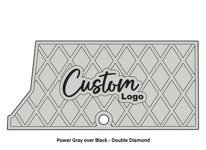Dura-Deck Ranger RT178 custom eva foam bass boat flooring in power gray over black double diamond pattern
