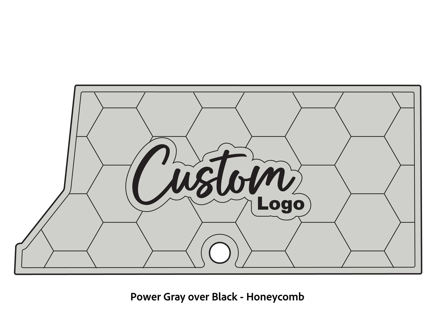 Dura-Deck Ranger RT178 custom eva foam bass boat flooring in power gray over black honeycomb pattern