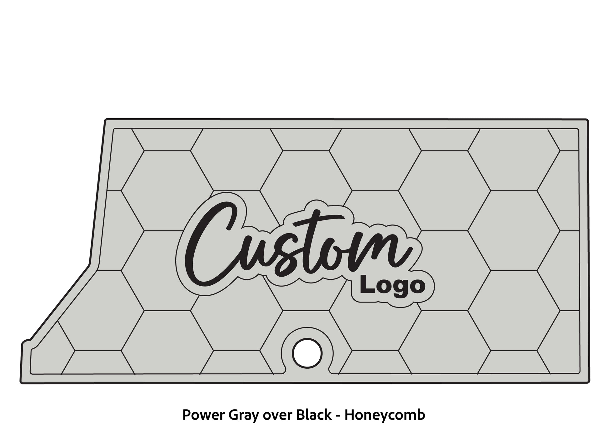 Dura-Deck Ranger RT178 custom eva foam bass boat flooring in power gray over black honeycomb pattern