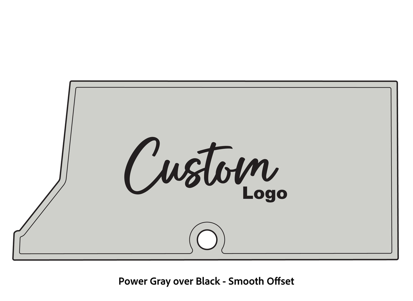 Dura-Deck Ranger RT178 custom eva foam bass boat flooring in power gray over black smooth offset pattern