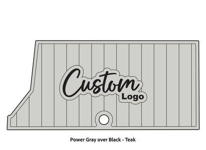 Dura-Deck Ranger RT178 custom eva foam bass boat flooring in power gray over black teak pattern