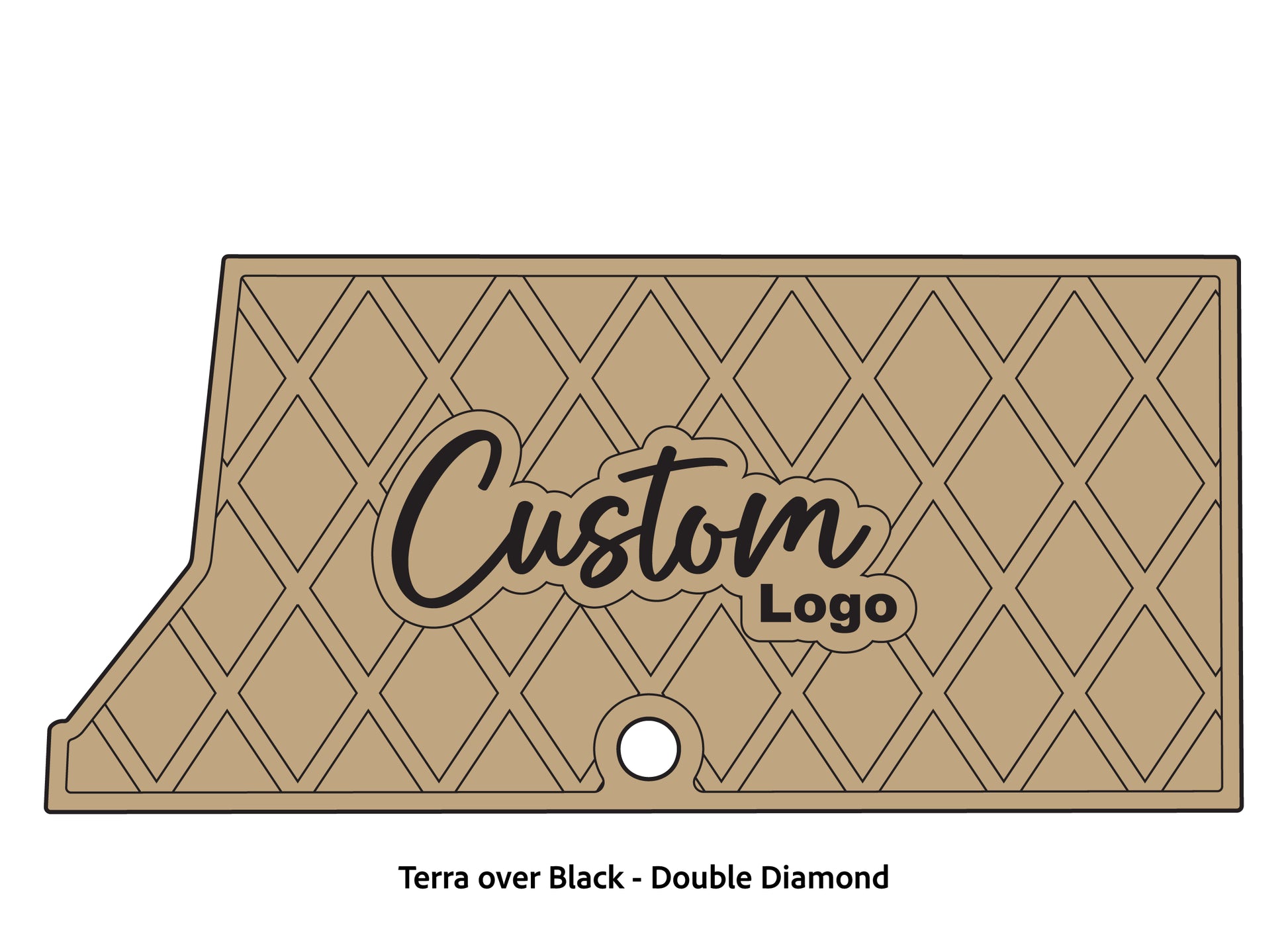 Dura-Deck Ranger RT178 custom eva foam bass boat flooring in terra over black double diamond
