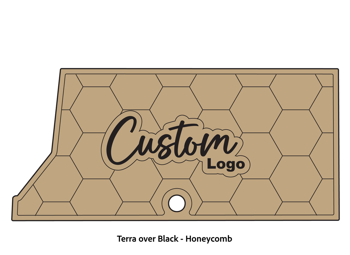 Dura-Deck Ranger RT178 custom eva foam bass boat flooring in terra over black honeycomb pattern