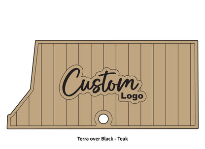 Dura-Deck Ranger RT178 custom eva foam bass boat flooring in terra over black teak pattern