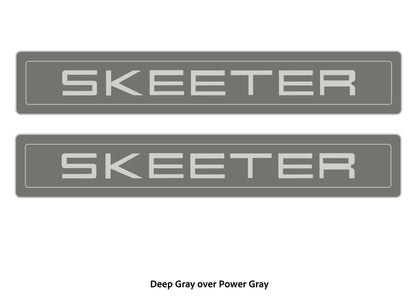 Dura-Deck Skeeter ZXR eva foam trailer pad set in deep gray over over power gray