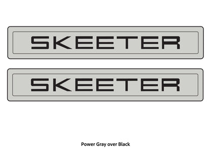 Dura-Deck Skeeter ZXR eva foam trailer pad set in power gray over black