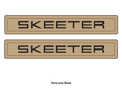 Dura-Deck Skeeter ZXR eva foam trailer pad set in terra over black