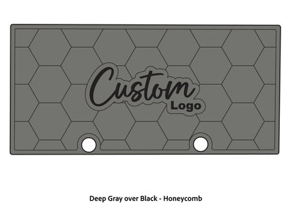 Dura-deck Ranger RT188 custom EVA foam bass boat flooring in deep gray over black honeycomb pattern