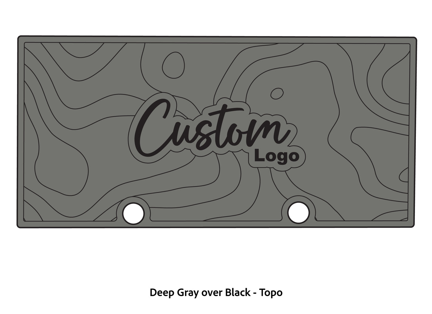 Dura-deck Ranger RT188 custom EVA foam bass boat flooring in deep gray over black topo pattern