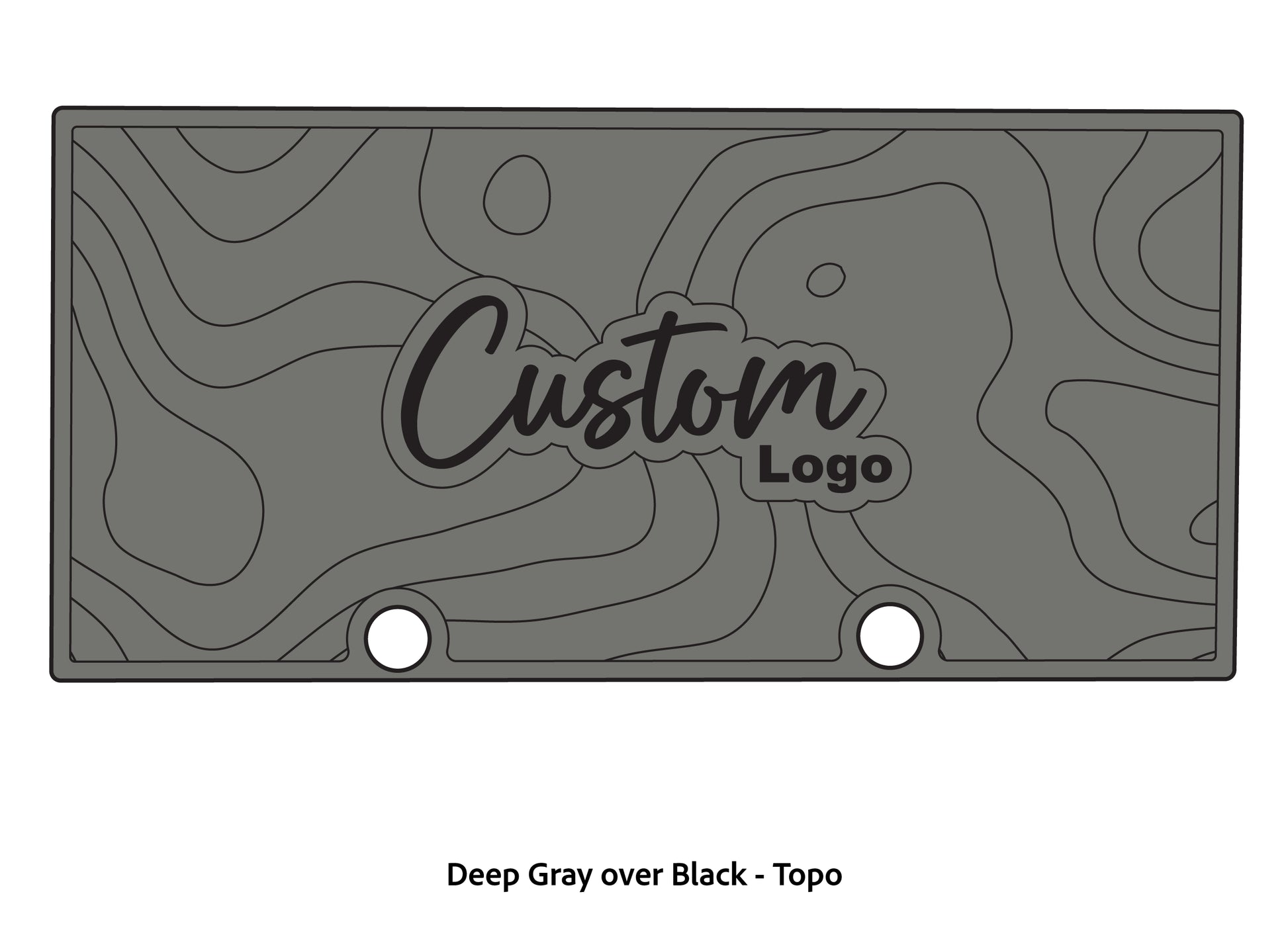 Dura-deck Ranger RT188 custom EVA foam bass boat flooring in deep gray over black topo pattern