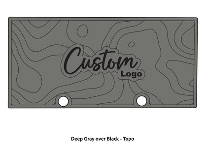 Dura-deck Ranger RT188 custom EVA foam bass boat flooring in deep gray over black topo pattern
