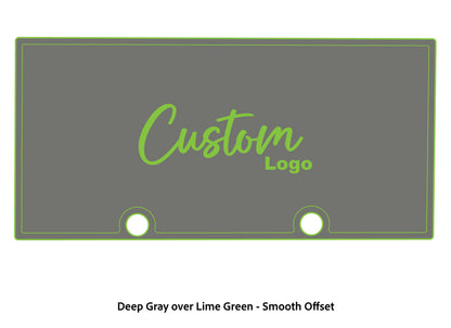 Dura-deck Ranger RT188 custom EVA foam bass boat flooring in deep gray over lime green smooth offset pattern
