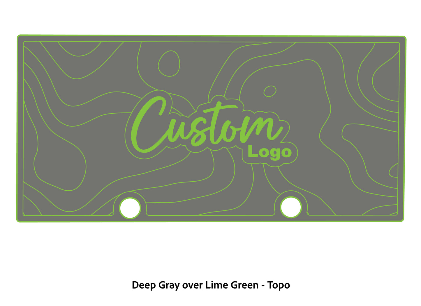 Dura-deck Ranger RT188 custom EVA foam bass boat flooring in deep gray over lime green topo pattern