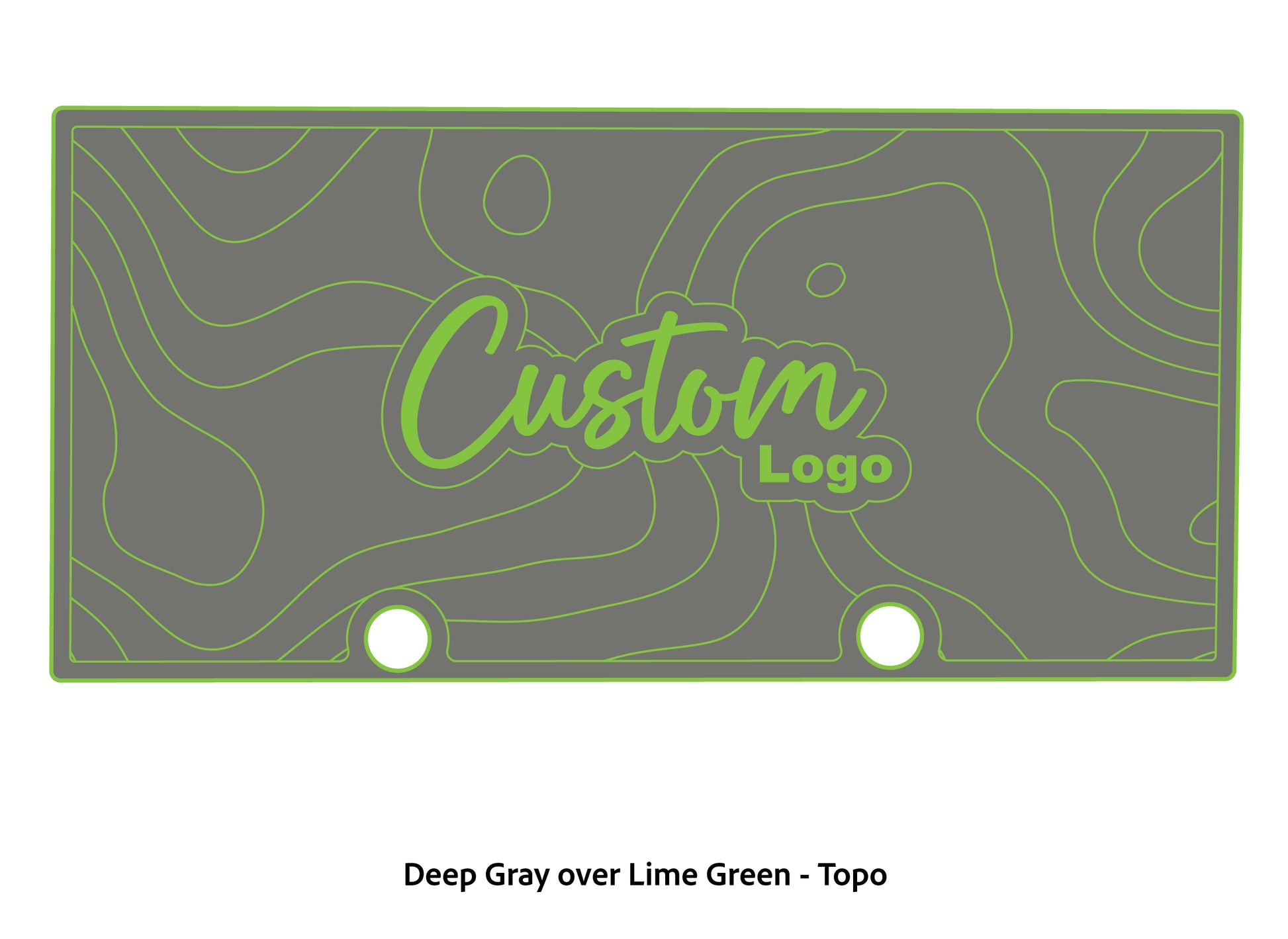 Dura-deck Ranger RT188 custom EVA foam bass boat flooring in deep gray over lime green topo pattern