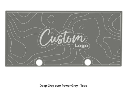 Dura-deck Ranger RT188 custom EVA foam bass boat flooring in deep gray over power gray topo pattern