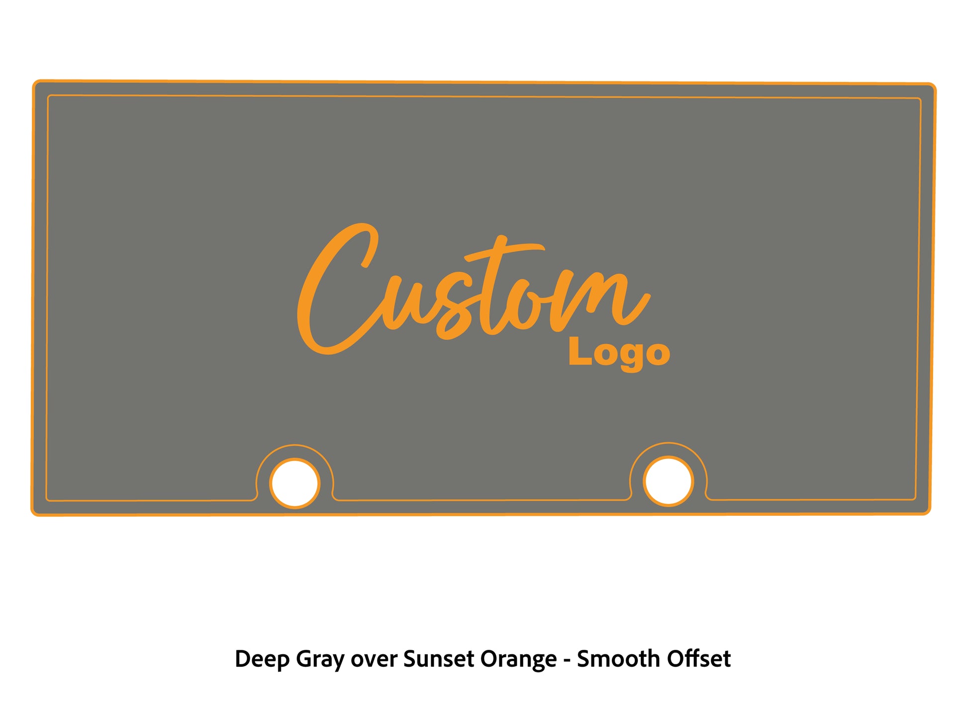 Dura-deck Ranger RT188 custom EVA foam bass boat flooring in deep gray over sunset orange smooth offset pattern