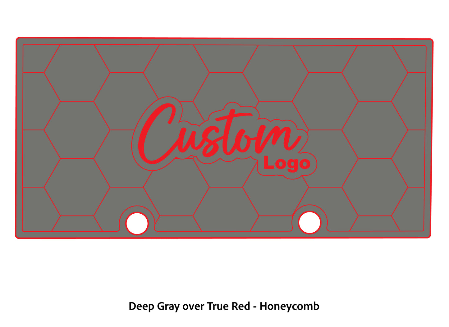 Dura-deck Ranger rt188 custom EVA foam bass boat flooring in deep gray over true red honeycomb pattern