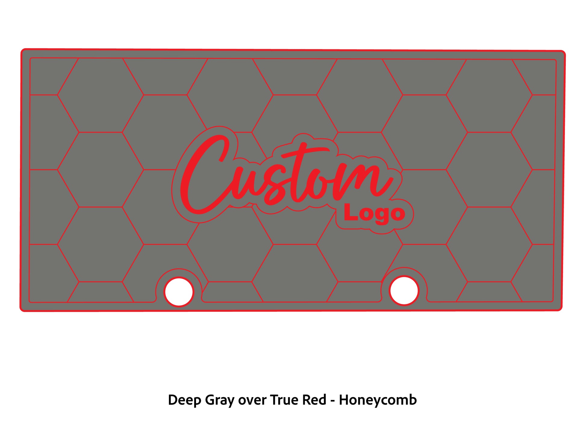 Dura-deck Ranger rt188 custom EVA foam bass boat flooring in deep gray over true red honeycomb pattern