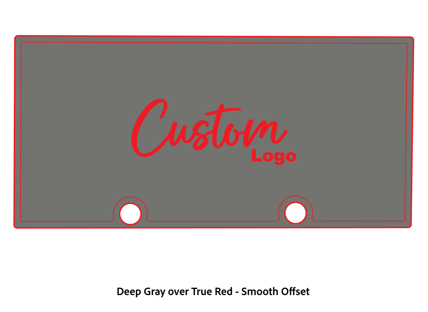 Dura-deck Ranger rt188 custom EVA foam bass boat flooring in deep gray over true red smooth offset pattern