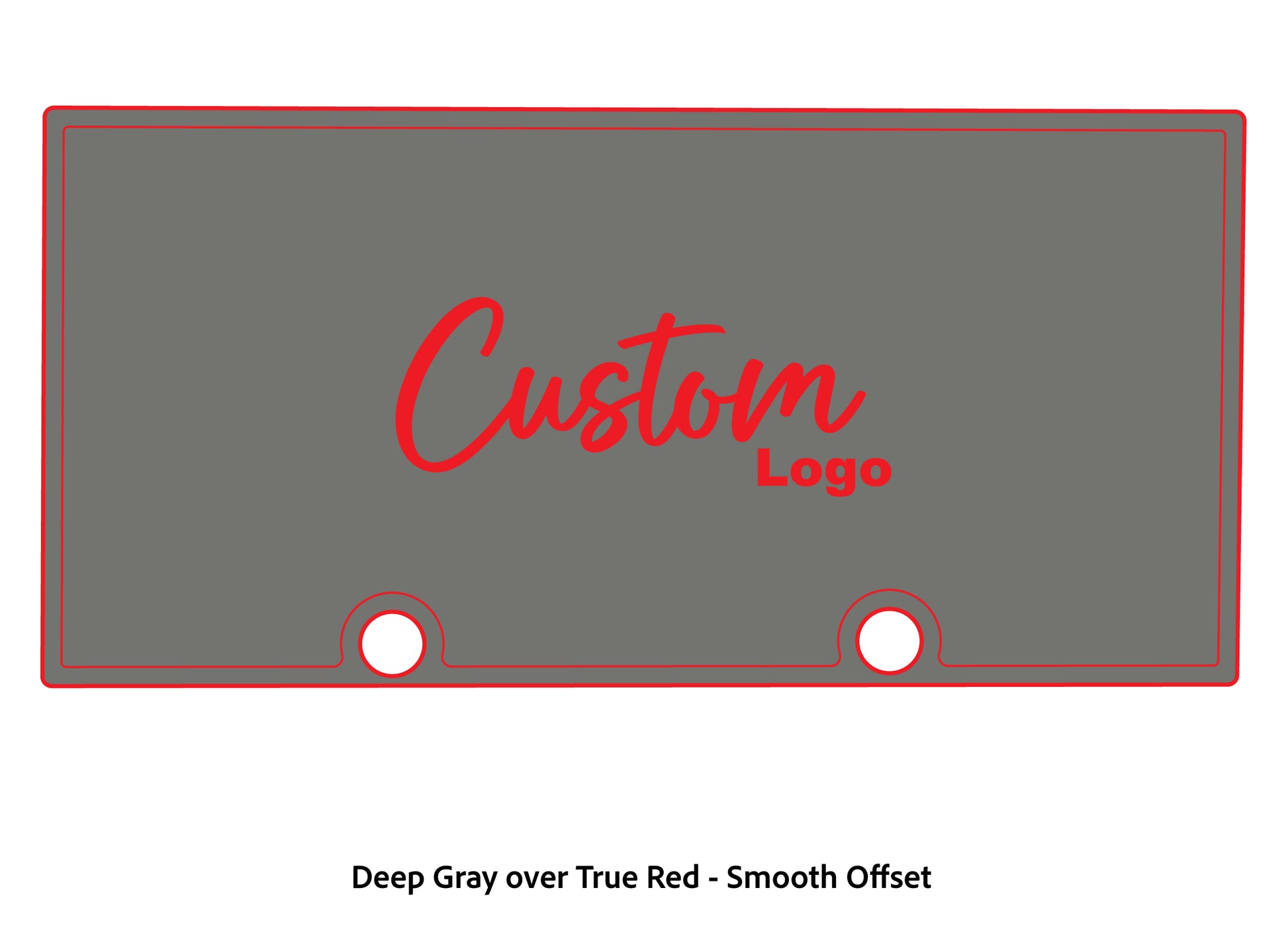 Dura-deck Ranger rt188 custom EVA foam bass boat flooring in deep gray over true red smooth offset pattern