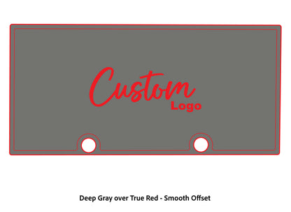Dura-deck Ranger rt188 custom EVA foam bass boat flooring in deep gray over true red smooth offset pattern