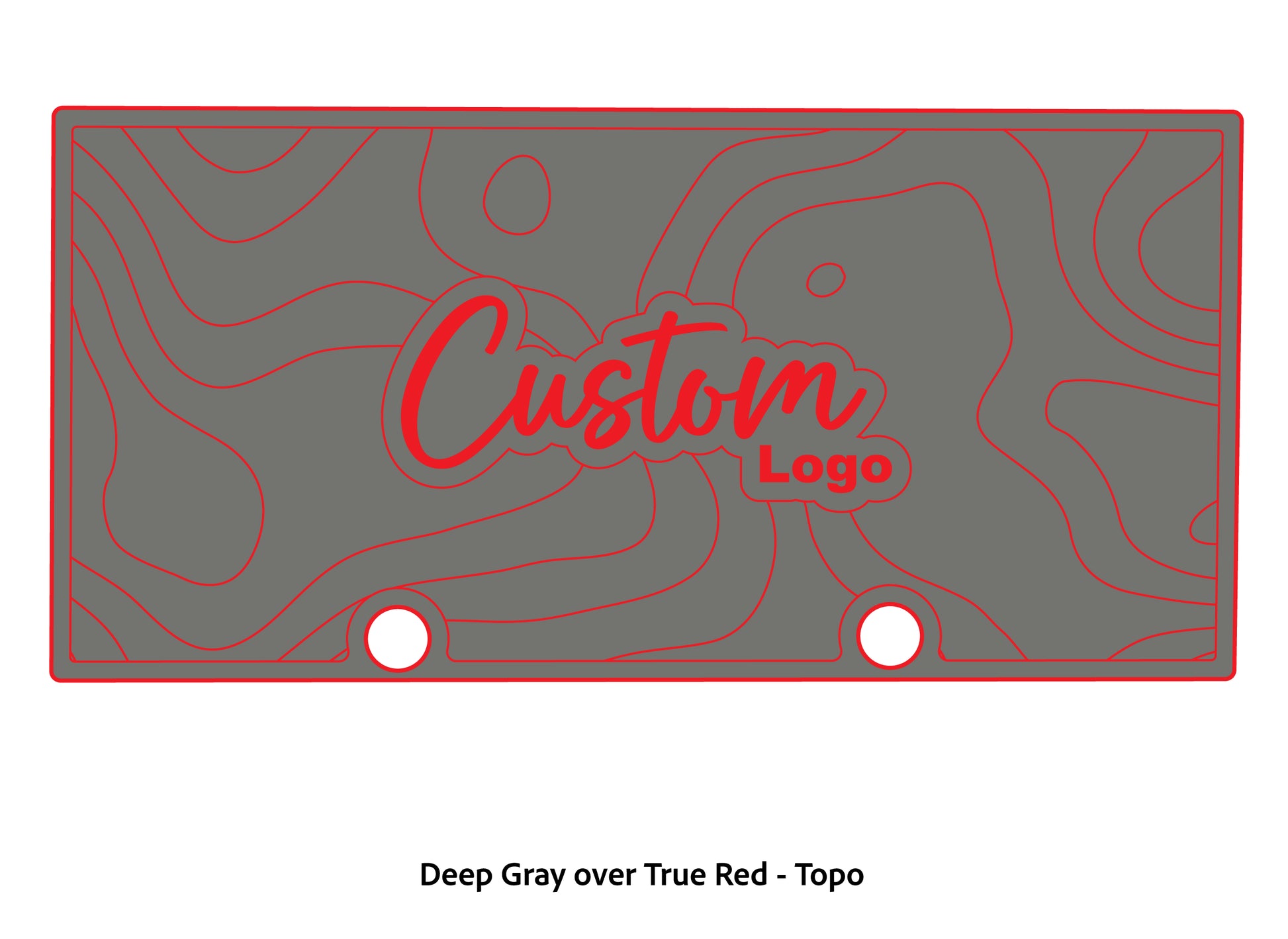 Dura-Deck Ranger RT188 custom eva foam bass boat flooring in deep gray over true red topo pattern